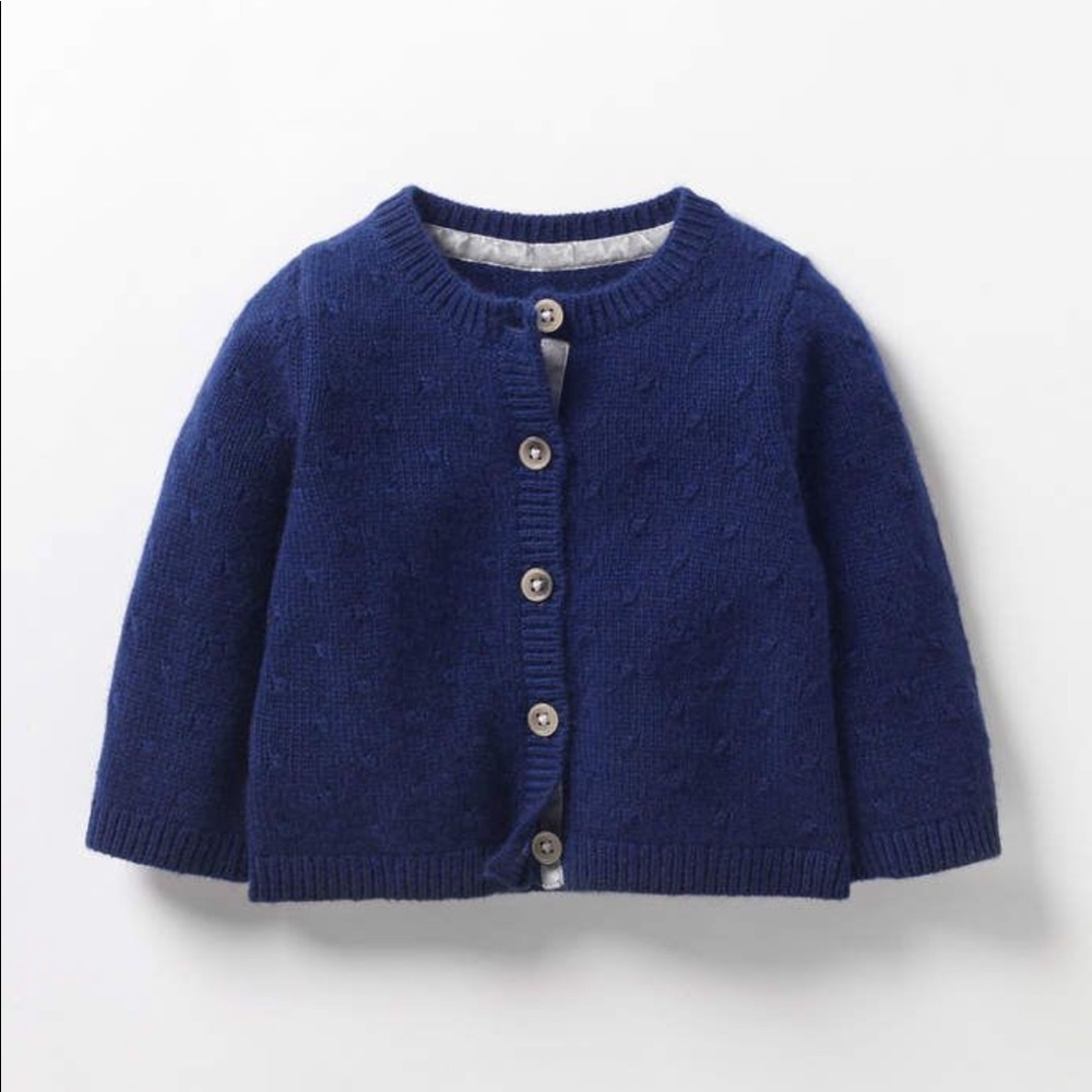 Mini Boden Beautiful deep navy cashmere sweater.